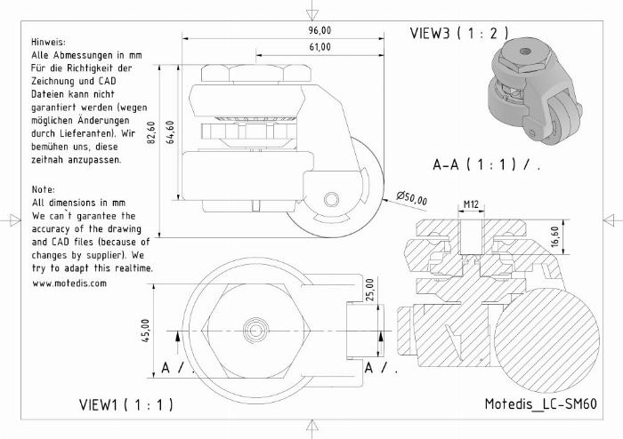Roulette de nivellement SM-60