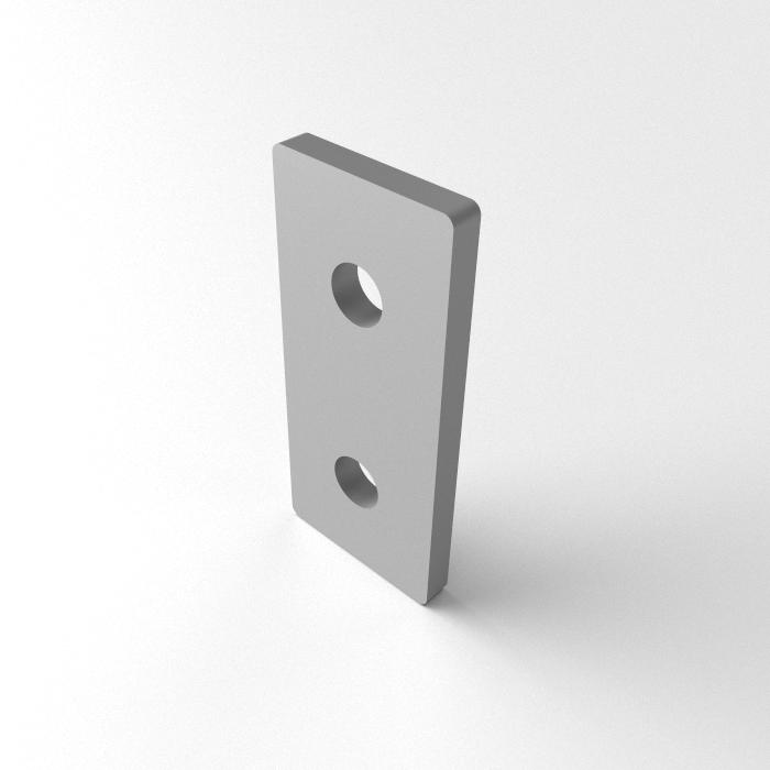Plaque de connexion aluminium 18x40-Découpe au laser