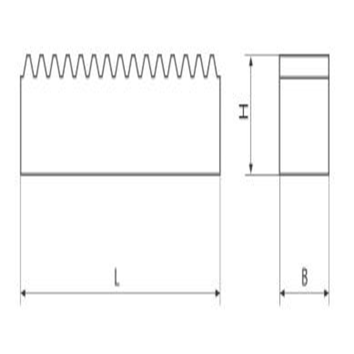 Arbre denté 30x30 Module 3