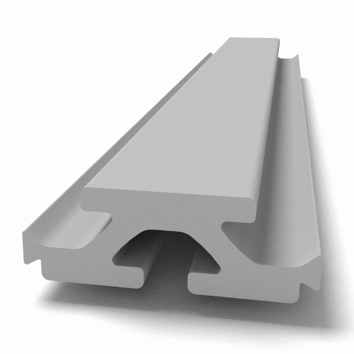 Aluminium profiel 20x55 I-type sleuf 8 - Paneelaansluitprofiel