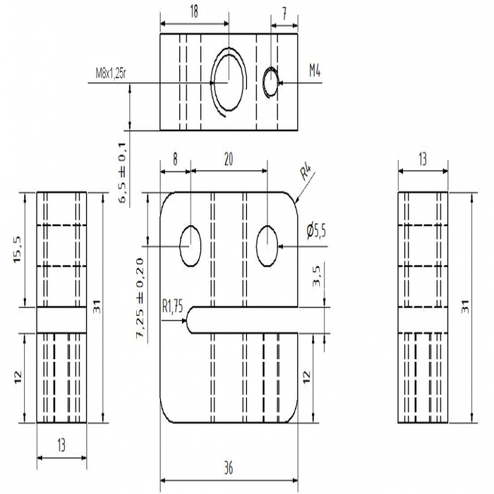 Anti-backlash Zedex moer M8