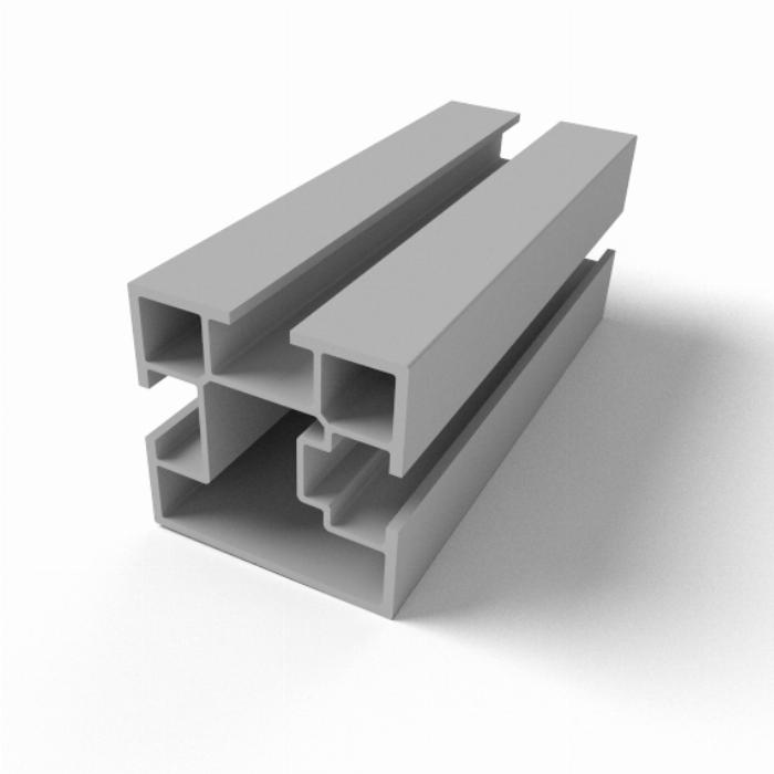 Aluminium profielen Alcia-Solar 40x40 met sleuf 8,5mm