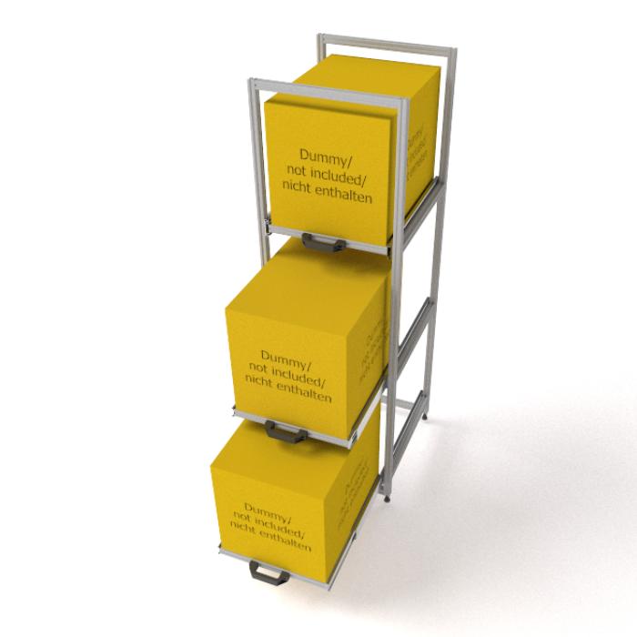Garageconfigurator achteraan met telescopische schuif