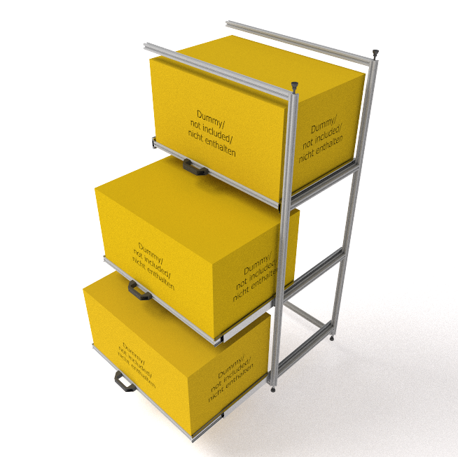 Configurateur de garage arrière avec glissière télescopique /Modules supplémentaires