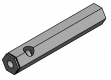 As aluminium zeskant SW19 L=118,5mm - D11